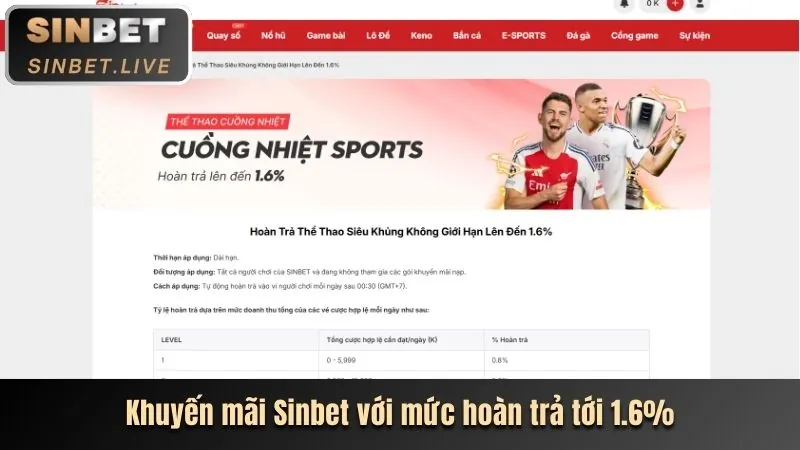 Giao diện cá cược thể thao của qh99 với nhiều môn thể thao và tỷ lệ cược